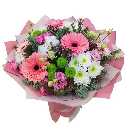 Рождественский букет «Цветочный вихрь»