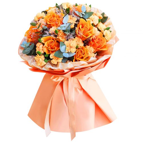 Цветочный букет «Оранжевое чудо»