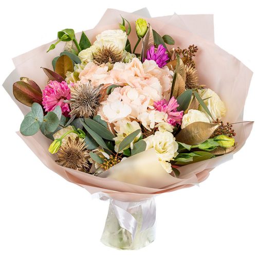 Осенний букет «Розовая фантазия»