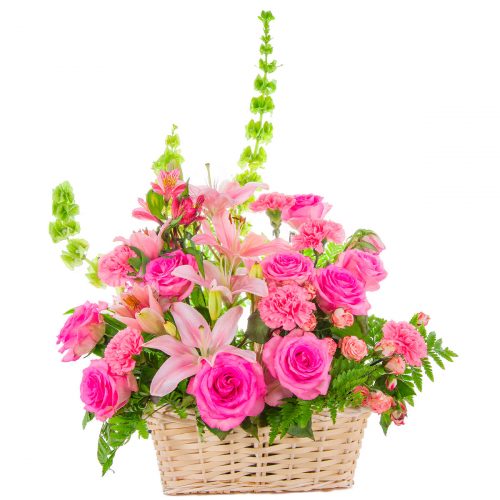 Цветочная композиция «Розовый лес»