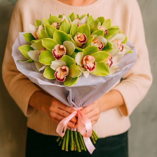 Букет орхидей «Солнечный восторг»