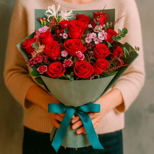 Букет цветов «Тайна Розы»