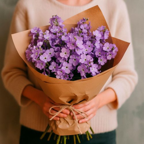 Монобукет «Фиалковая нежность»
