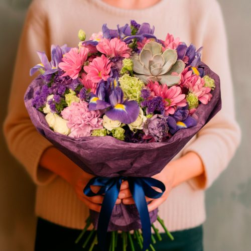 Роскошный букет «Сиреневый шарм»