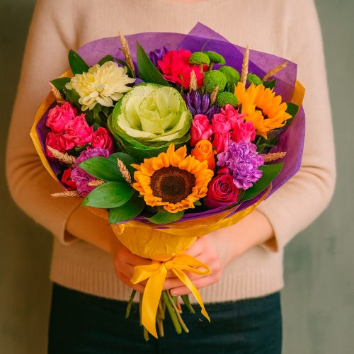 Цветочный букет «Солнечная симфония»